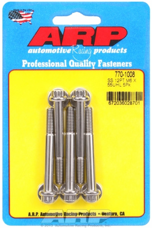 Śruby ARP M6 x 1.00 x 55 12pt SS bolts (5pcs)