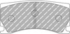 Ferodo Racing DS3.12 brake pad rear FRP3135G JAGUAR XK Convertible PEUGEOT 308 RCZ