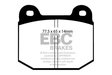 DP3197/2C - EBC Brakes REDSTUFF sorozatú fékbetét szett