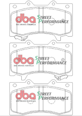 Brake Pads Street Performance front - DB2242SP NISSAN Patrol Y62