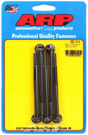ARP M6 x 1.00 x 90 hex black oxide bolts (5pcs)