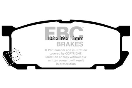 DP1453 - Zestaw klocków hamulcowych seria ULTIMAX2 EBC Brakes
