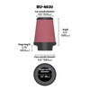 K&N Universal-Kegelfilter RU-4630