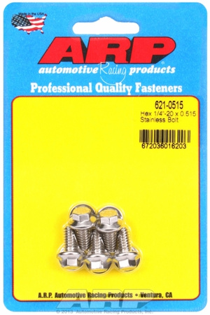 ARP "1/4""-20 x 0.515 hex SS bolts" (5pcs)