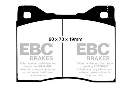 DP125/2 - Zestaw klocków hamulcowych seria ULTIMAX2 EBC Brakes