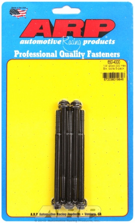 Śruby ARP "1/4""-20 X 4.000 hex black oxide bolts" (5pcs)