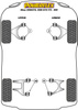 Rear Lower Wishbone Inner Bush Powerflex Polyurethane Bush Road Series Ferrari Dino 208/308 GT4 (1973 - 1980) PF17-200