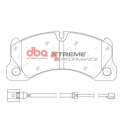 Klocki hamulcowe przednie DBA Brake Pads Xtreme Performance - DB15182XP MERCEDES-BENZ C-Class W205 C250 TD 4Matic C300 Hybrid de e C350 C400 Cabriolet A205 C43 AMG Coupe C205 Estate S205 CLS C257 CLS300d CLS350 E-Class A238 E350