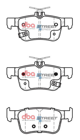 Bremsbeläge hinten DBA Brake Pads Street Series Ceramic - DB2429SS HONDA Civic 10th Gen FK8