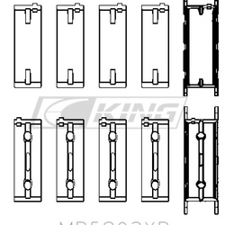 King pagrindinio guolio apvalkalas BMW S65B40A - MB5803XP.026