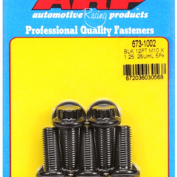 Śruby ARP M10 x 1.25 x 25 12pt black oxide bolts (5pcs)
