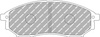 Ferodo Racing DS2500 brake pad front FCP1690H INFINITI FX G35 M35 M45 NISSAN 350Z