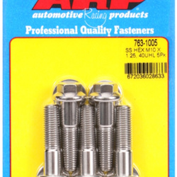 ARP M10 x 1.25 x 40 hex SS bolts (5pcs)
