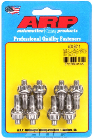 ARP M8 X 1.25 X 32mm broached stud kit - 8pcs