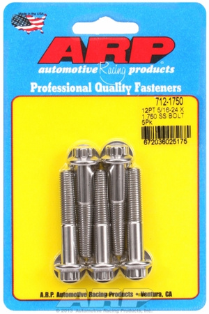 Śruby ARP "5/16""-24 x 1.750 12pt SS bolts" (5pcs)