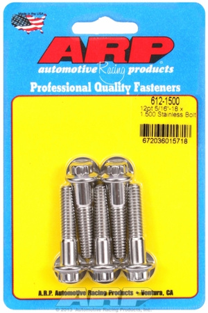 ARP "5/16""-18 x 1.500 12pt SS bolts" (5pcs)