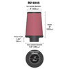 K&N Universal-Kegelfilter - RF-1045