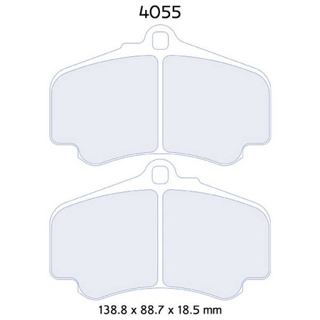 Stabdžių kaladėlės Carbone Lorraine RC6E - Porsche 996 3,6 Carerra/ S/ 4/ 4S/ (01-)