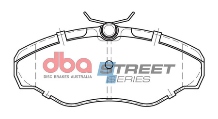 Bremsbeläge vorne DBA Brake Pads Street Series Semi-metallic - DB1962SS NISSAN Primastar OPEL Vivaro Life RENAULT Trafic CPV VAUXHALL
