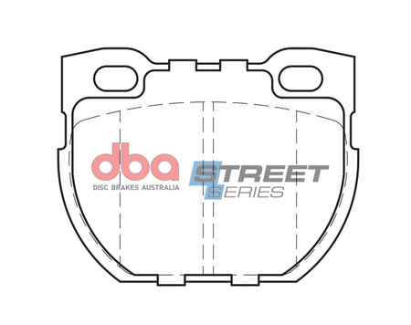 DBA Brake Pads Street Series Halbmetallische Hinterradbremsbeläge – DB1306SS