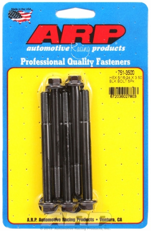 ARP "5/16""-24 x 3.500 hex black oxide bolts" (5pcs)