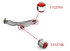 Zestaw tulei wahacza przedniego - MPBS: 5102748-49 Mercedes-Benz Citan, W415, Renault Clio IV RS, Kangoo I, Scenic II, ZOE,