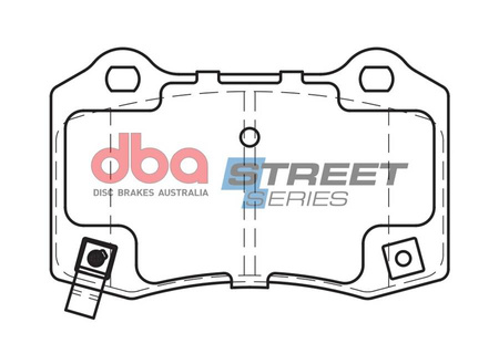 Brake Pads Street Series Ceramic rear - DB2260SS CHRYSLER USA 300C DODGE Challenger Charger Magnum JEEP Grand Cherokee TESLA Model S AWD RWD X