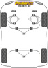 Tuleja przedniego stabilizatora 22mm Powerflex Road Series Maserati Kyalami (1976 - 1983) PF17-503-22