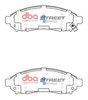 Brake Pads Street Series Ceramic front - DB1835SS NISSAN Aust NZ Leaf NV200 Combi Navara D40 Pathfinder
