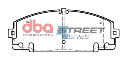 Vordere DBA-Bremsbeläge Street Series Halbmetallisch – DB2000SS