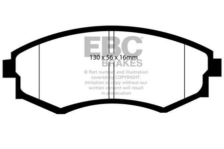 DP1581 - Stabdžių trinkelių rinkinys ULTIMAX2 serija EBC Brakes
