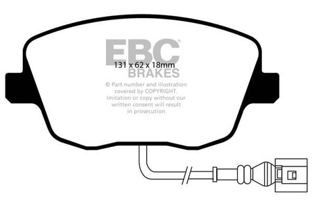 DP1479 - Ein Satz Bremsbeläge serie ULTIMAX2 EBC Brakes