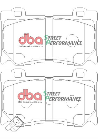 Bremsbeläge vorne DBA Brake Pads Street Performance Hawk HB601x.626 - DB2400SP INFINITI FX30D FX37 FX50 G37 M30D M35h M37 Q50 Hybrid Q60 Coupe Q70 QX70 NISSAN 370Z Nismo Skyline V36 V36