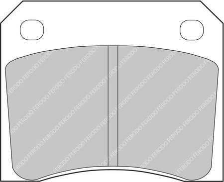 Ferodo Racing DS3000 galinės stabdžių kaladėlės FCP815R AC 428 Cobra ME 3000 ASTON MARTIN DB5 DB6 DB7 DBS FERRARI DINO GT 206 JAGUAR JENSEN FF Interceptor SP MORGAN Plus 8 ROVER Healey TRIUMPH TR4/TR5 TR6