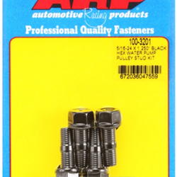 Śruby ARP  5/16-24x1.250 black hex water pump pulley stud kit