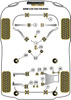 Przednia tuleja dolnego tylnego wahacza Powerflex Black Series BMW 5 Series & E39 (1996 - 2004)\E39 540 Touring PFR5-710-10BLK