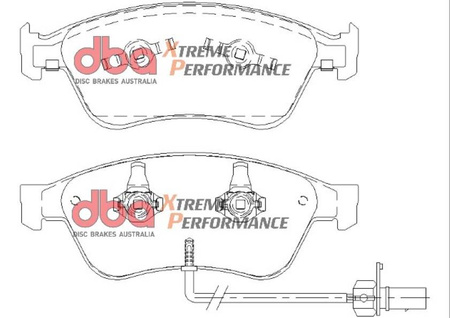 Bremsbeläge vorne DBA Brake Pads Xtreme Performance - DB2202XP AUDI A8 quattro D3 S6 C6 S8 VOLKSWAGEN Phaeton