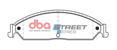 DBA Brake Pads Utcai sorozat első fékbetétek Kerámia - DB1473SS FORD Aust NZ S.Africa Fairmont BA BF V6 V8 Falcon Territory