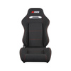 Car Seat bucket RRS black - adjustable, with guides