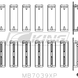 King főcsap héj BMW M20, M50 2.0L, 2.5L, 2.7L - MB7039XP STDX