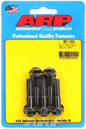 Śruby ARP  M8 x 1.25 x 35 hex black oxide bolts (5pcs)