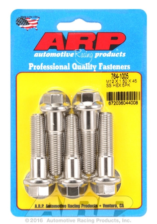 ARP Bolt Kit M12 x 1.50 x 45 SS Hex