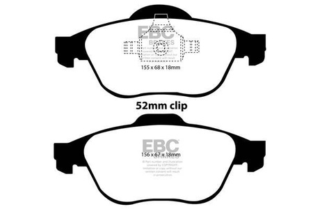 DP1394 - Ein Satz Bremsbeläge serie ULTIMAX2 EBC Brakes