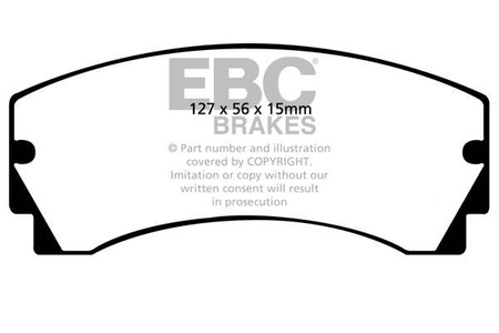 DP4046R - Stabdžių trinkelių rinkinys YELLOWSTUFF serija EBC Brakes