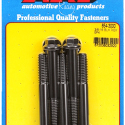 ARP "3/8""-16 x 3.000 hex 7/16 wrenching black oxide bolts"(5pcs