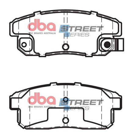 Bremsbeläge hinten DBA Brake Pads Street Series Ceramic - DB1671SS MAZDA RX8