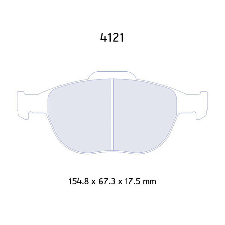 Stabdžių kaladėlės Carbone Lorraine RC6 - Ford Focus 2,0 ST 170 (02-04)