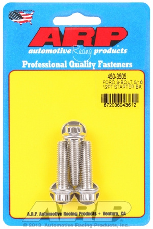 Śruby ARP  Starter Bolt Kit Ford 3-Bolt 5/16 12PT