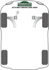Front Strut Top Mount Bush Powerflex Polyurethane Bush Heritage Collection Volkswagen Jetta Models Jetta MK4 A4 (1999-2005) Jetta MK4 A4 4Motion (1999-2005) PFF85-430H
