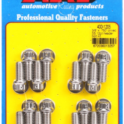 ARP "3/8"" x .750 drilled SS 12pt header bolt kit"